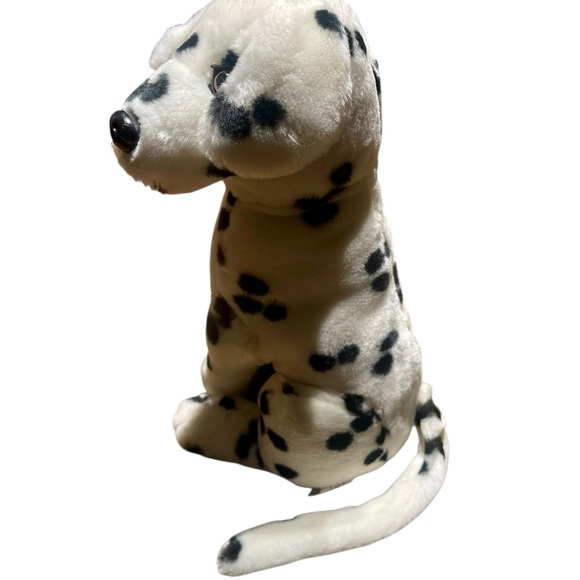 Lucky Plush Toy Inc Realistic Dalmatian Dog Plush 11” Stuffed Animal Long Tail - Picture 3 of 6